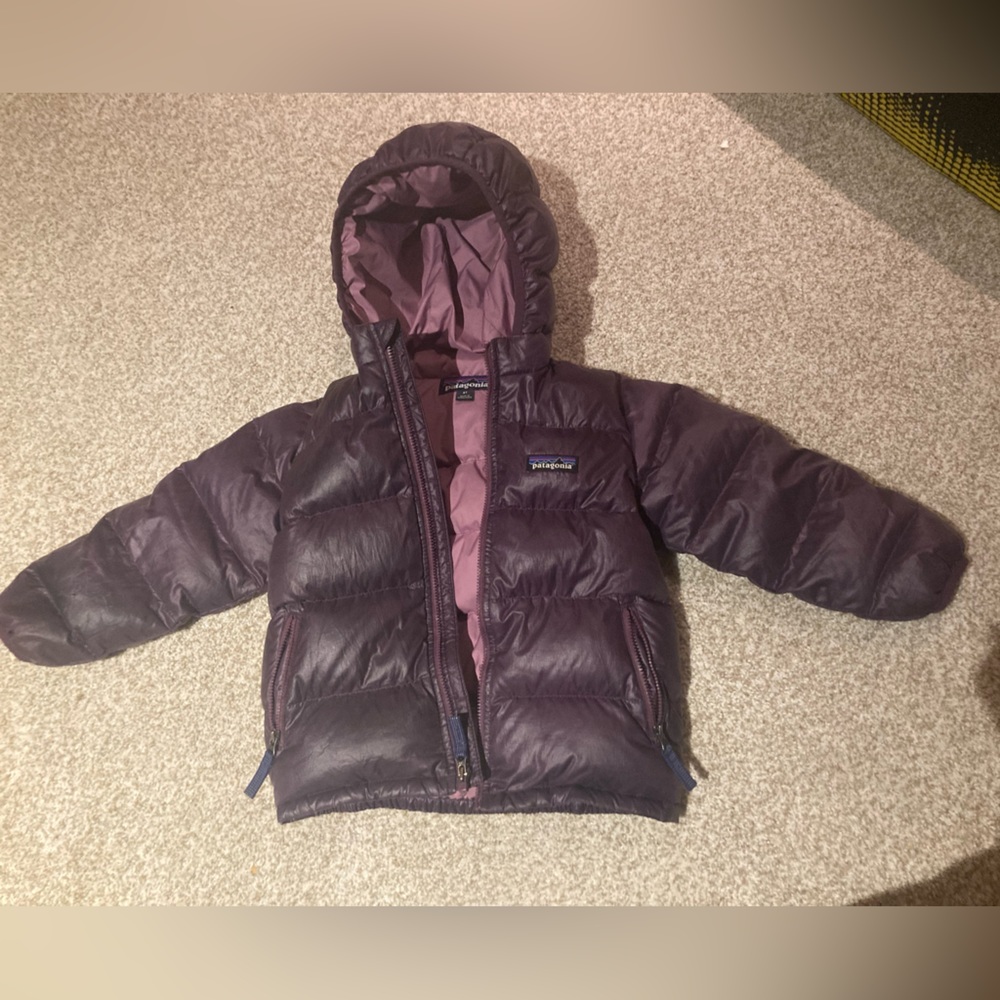 Patagonia Hi-Loft Down Sweater Hooded Jacket - Infant Girls - 3T